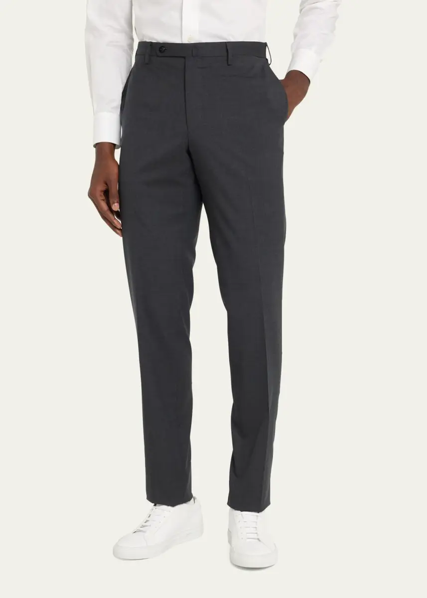 Incotex Men's Super 150s Wool Dress Pants | Thumbnail 4