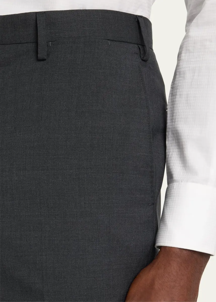 Incotex Men's Super 150s Wool Dress Pants | Thumbnail 5