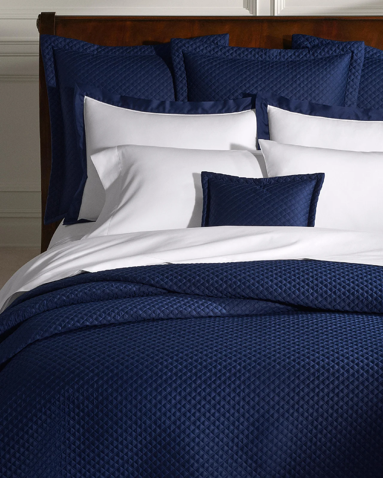 Ralph Lauren Home Quilted Sateen Argyle Quilt