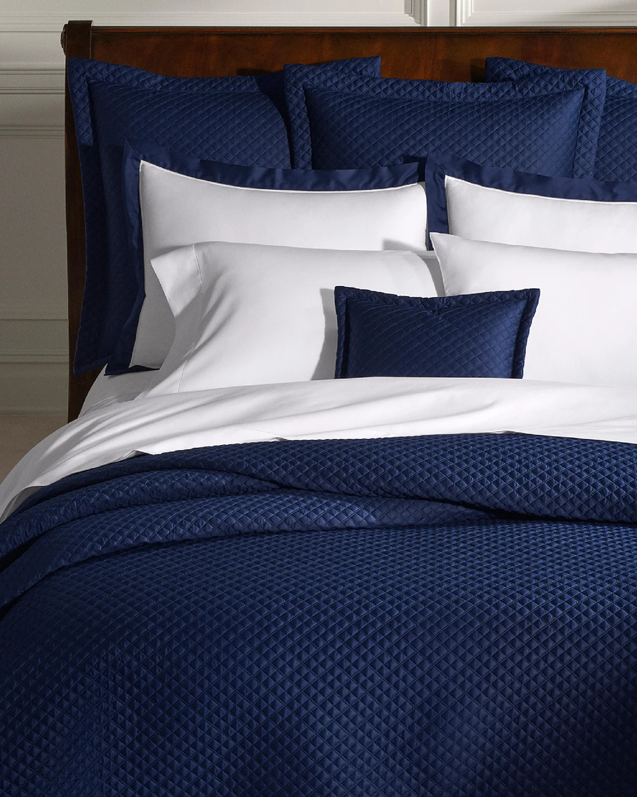 Ralph Lauren Home Quilted Sateen Argyle Quilt