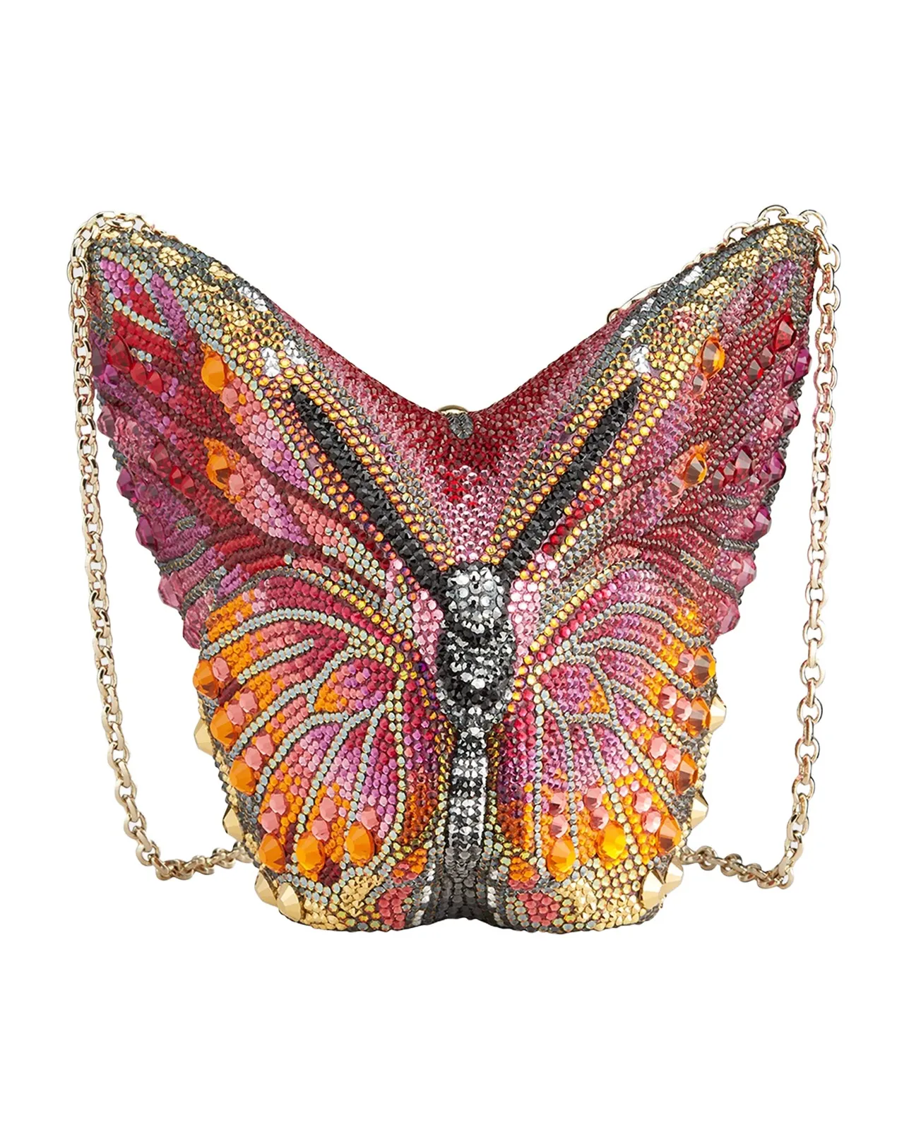 Judith Leiber Couture Fireclipper Crystal Butterfly Clutch Bag