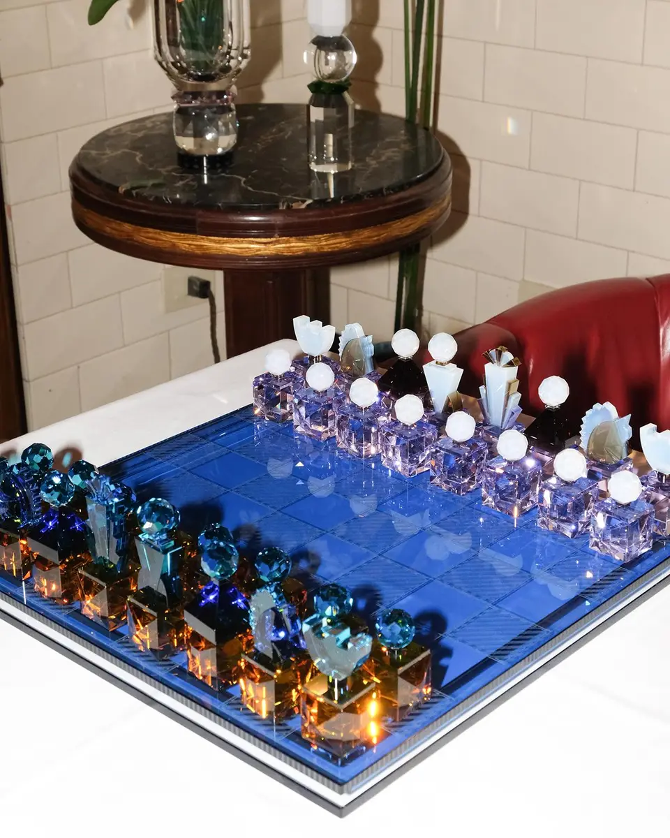 Reflections Copenhagen Crystal Chess Set