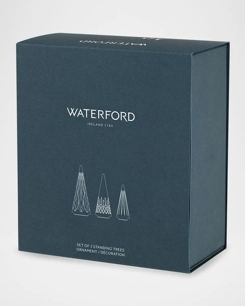 Waterford Crystal Standing Crystal Christmas Trees, Set of 3 | Thumbnail 2 Waterford Crystal Standing Crystal Christmas Trees, Set of 3 | Thumbnail 2