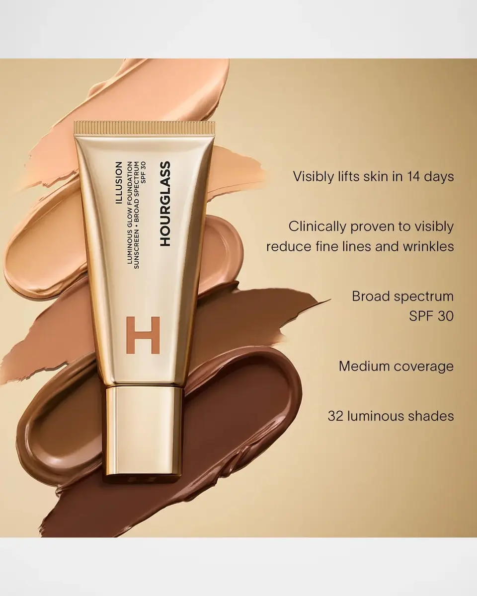 Hourglass Cosmetics Illusion Luminous Glow Foundation SPF 30 | Thumbnail 4 Hourglass Cosmetics Illusion Luminous Glow Foundation SPF 30 | Thumbnail 4