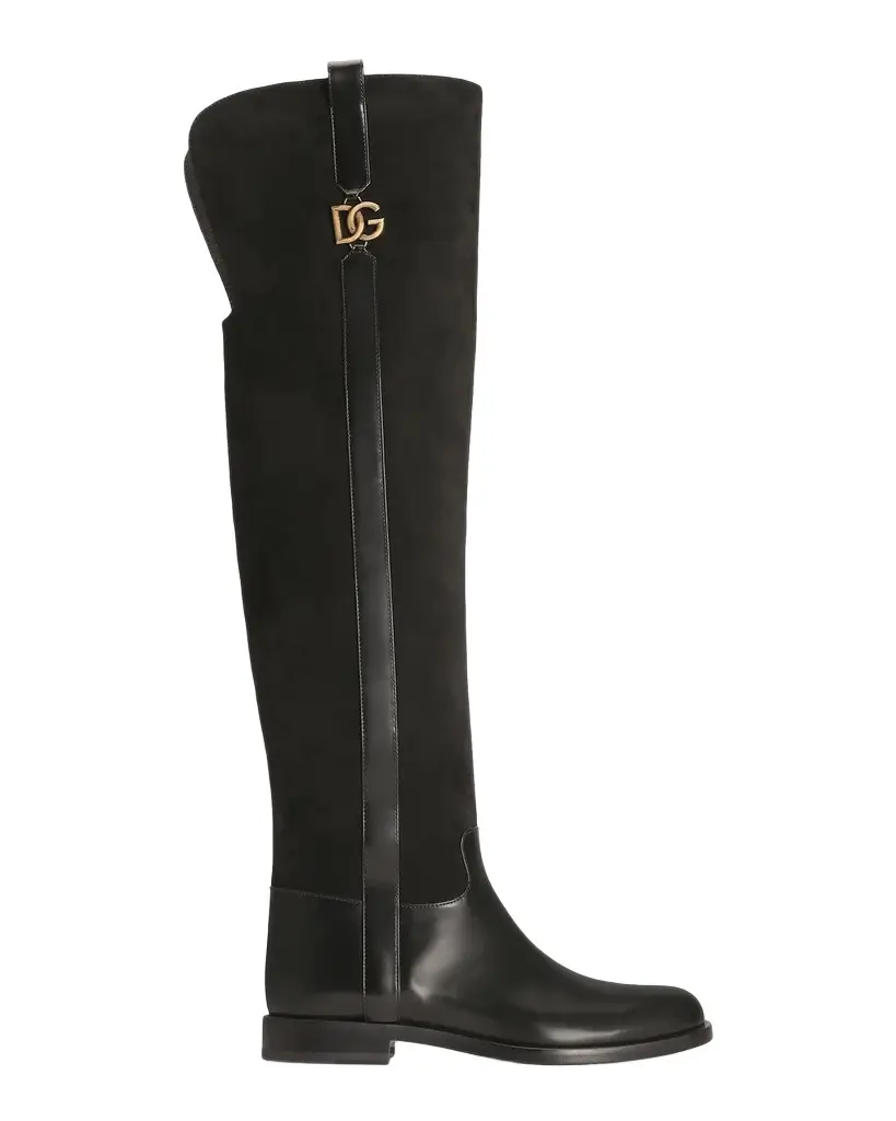 DG Equestrian Mixed Leather Over-The-Knee Boots DG Equestrian Mixed Leather Over-The-Knee Boots