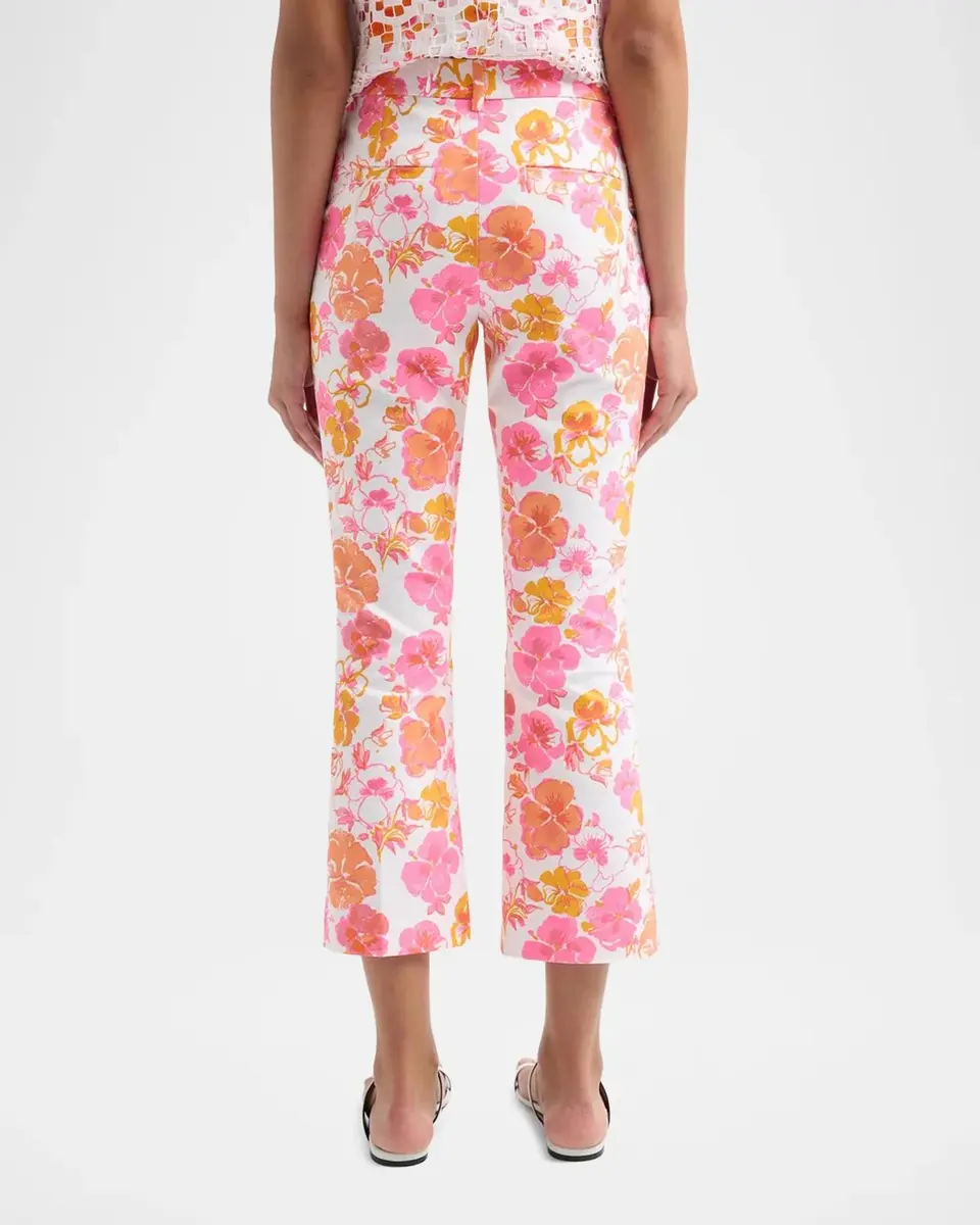 Lilly Pulitzer Carwyn Floral Flare-Leg Cropped Pants | Thumbnail 3