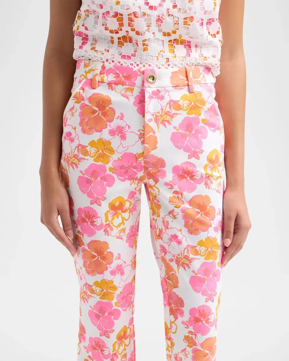 Lilly Pulitzer Carwyn Floral Flare-Leg Cropped Pants | Thumbnail 5