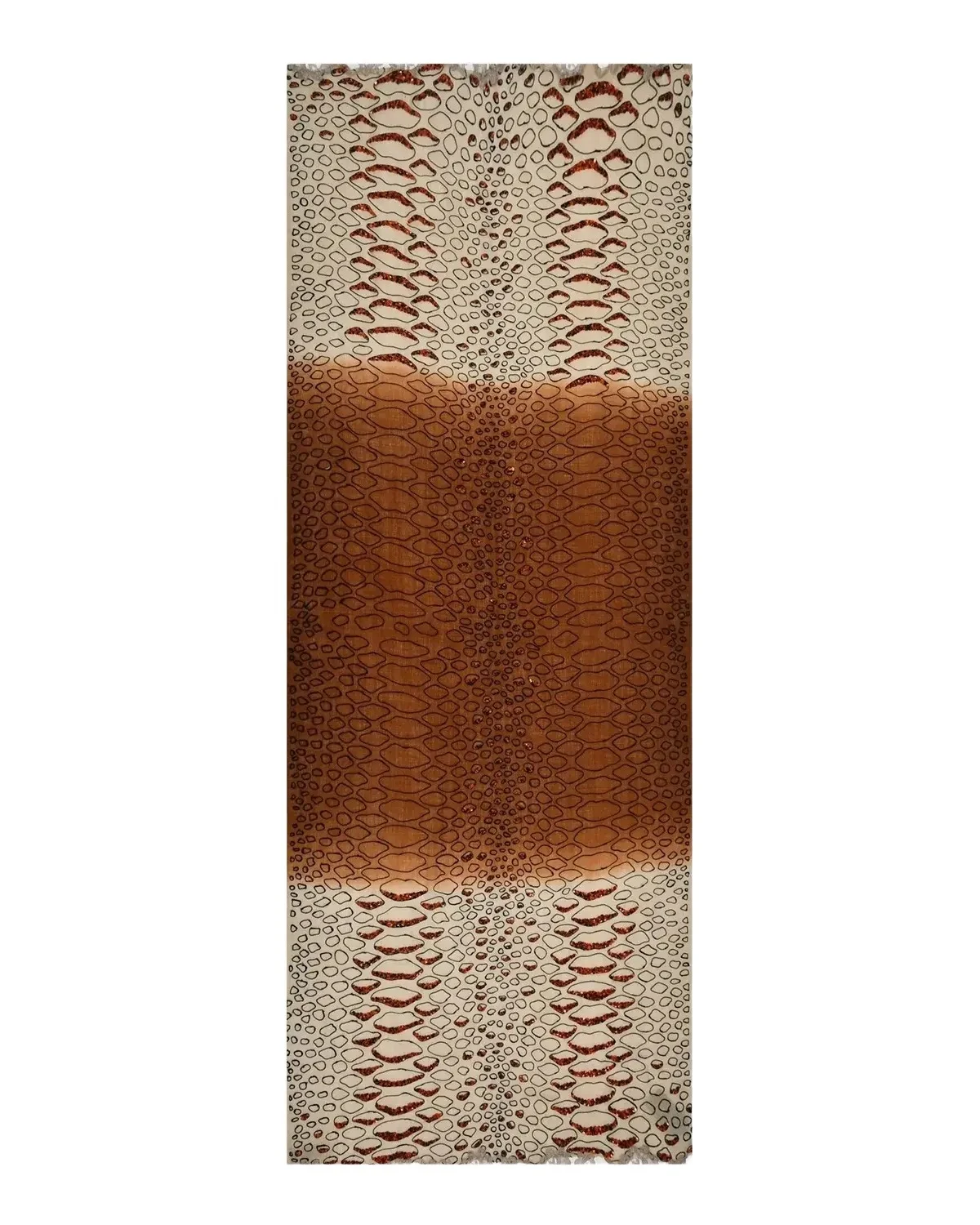 Animal Pattern Merino Wool Scarf Animal Pattern Merino Wool Scarf