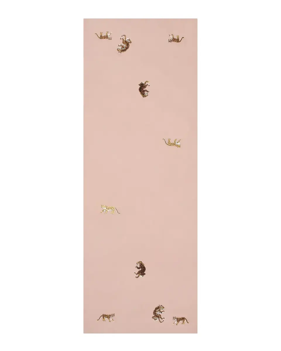 JANAVI INDIA Glamour Safari Embroidered Merino Wool Scarf | Thumbnail 2