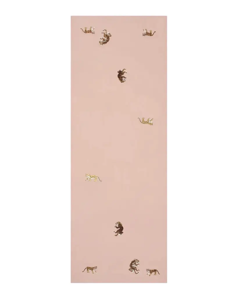 Glamour Safari Embroidered Merino Wool Scarf
