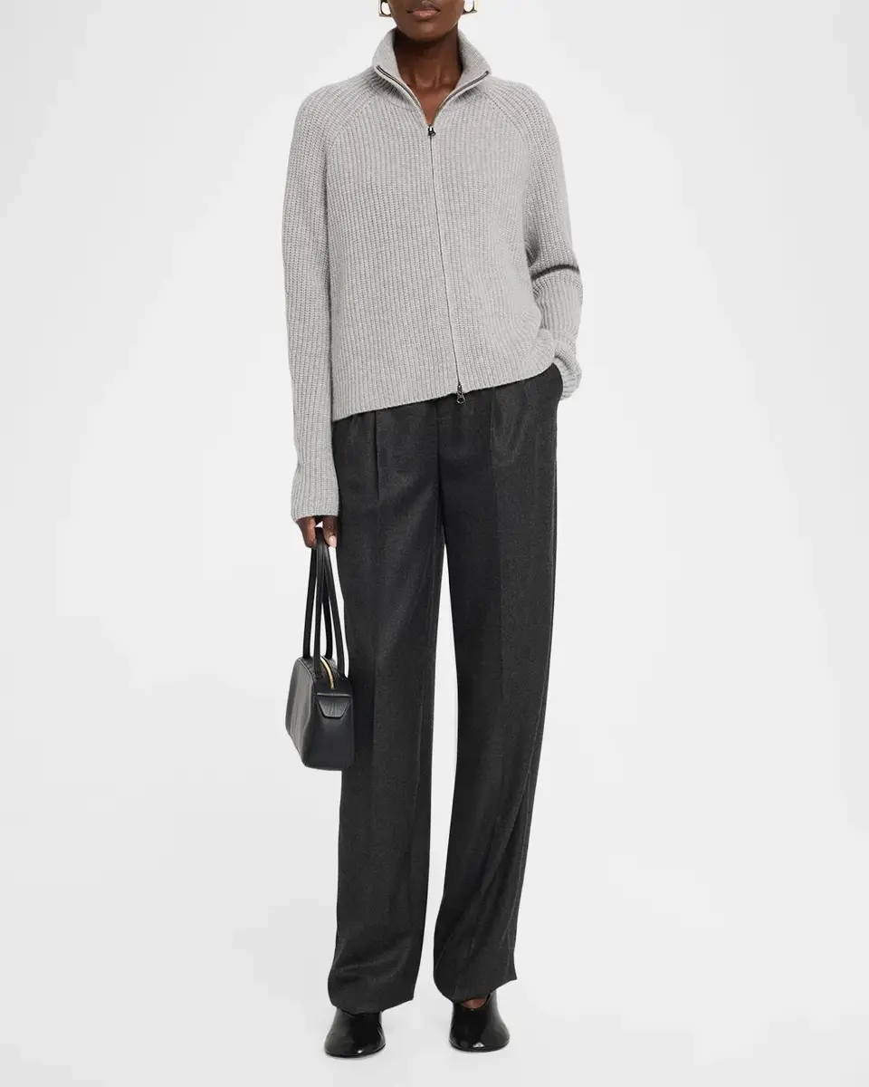 Lisa Yang Sadie Cashmere Rib Zip Cardigan | Thumbnail 2 Lisa Yang Sadie Cashmere Rib Zip Cardigan | Thumbnail 2