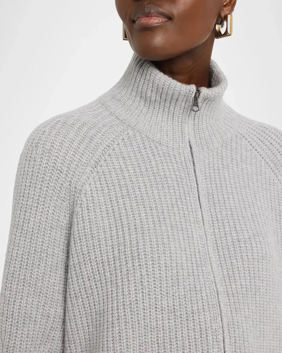 Lisa Yang Sadie Cashmere Rib Zip Cardigan | Thumbnail 5 Lisa Yang Sadie Cashmere Rib Zip Cardigan | Thumbnail 5