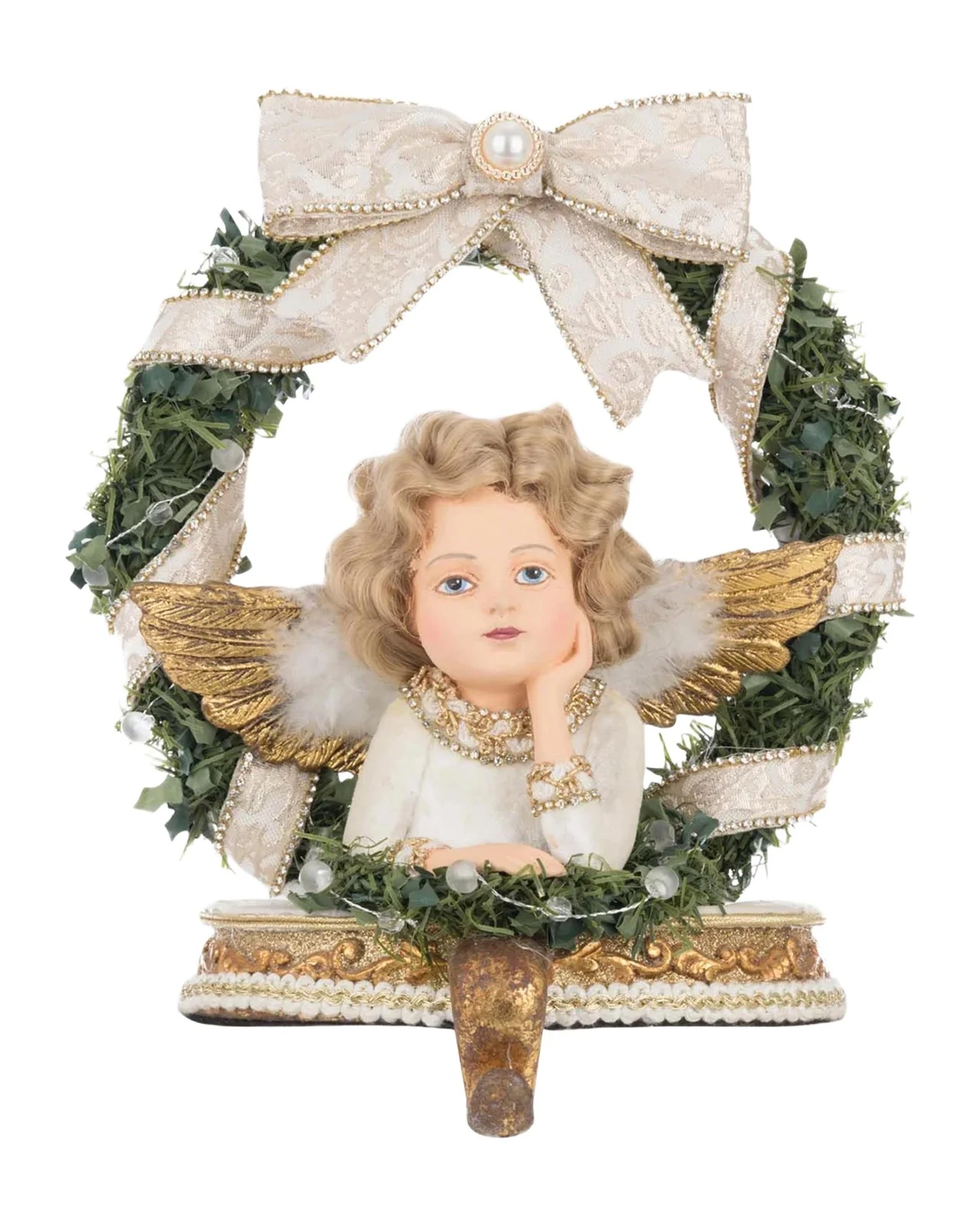 Katherine 's Collection Bells Of Brilliance Angel Stocking Holder