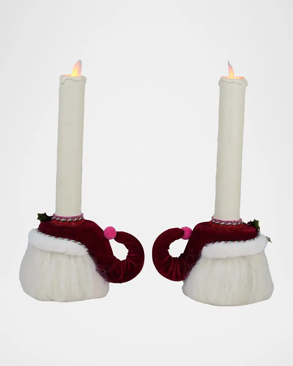 Katherine 's Collection Merry & Magnificent Christmas 2-Piece Santa Head Candleholder Set | Thumbnail 3 Katherine 's Collection Merry & Magnificent Christmas 2-Piece Santa Head Candleholder Set | Thumbnail 3