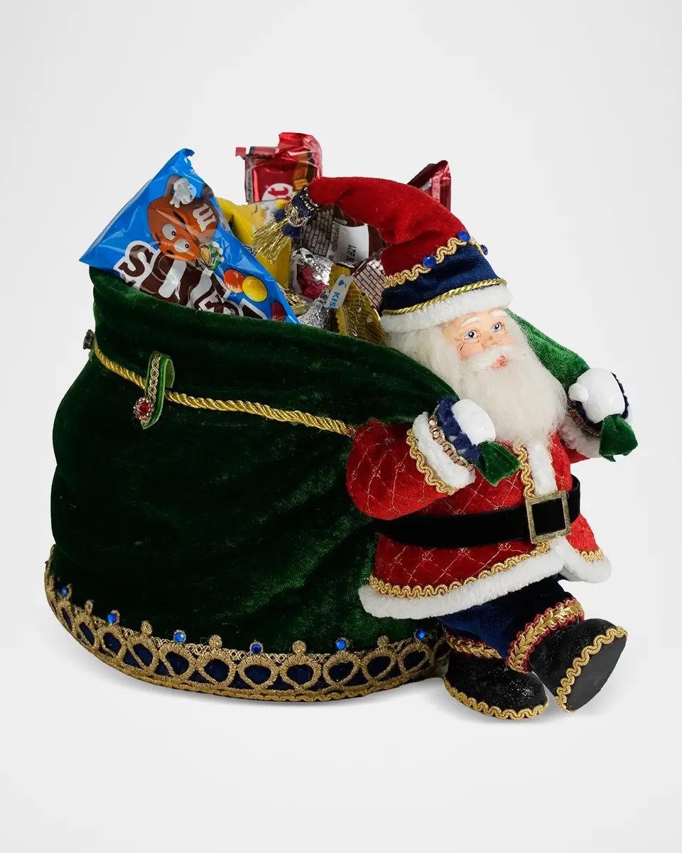 Katherine 's Collection Little Santa with Big Candy Bag Tabletop Christmas Decor | Thumbnail 2 Katherine 's Collection Little Santa with Big Candy Bag Tabletop Christmas Decor | Thumbnail 2