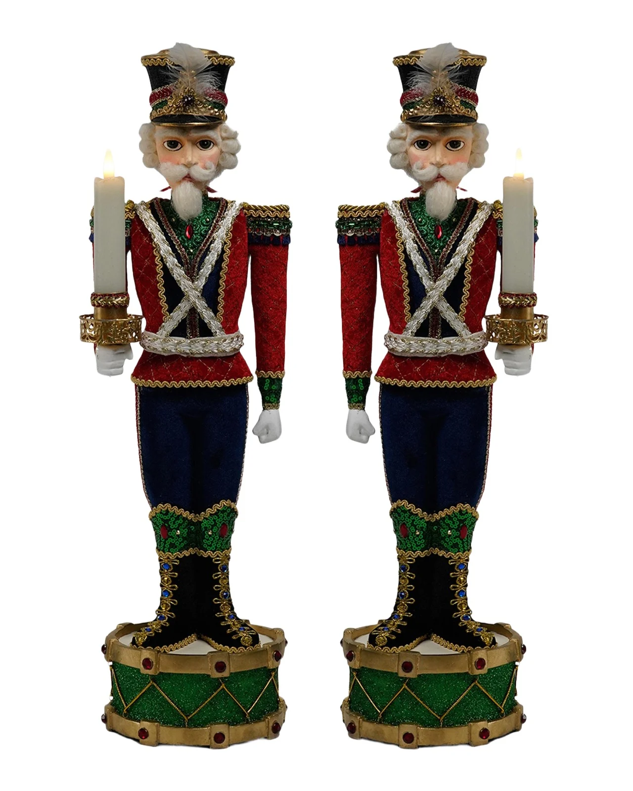Katherine 's Collection Toy Soldier Candle Holders, Set of 2