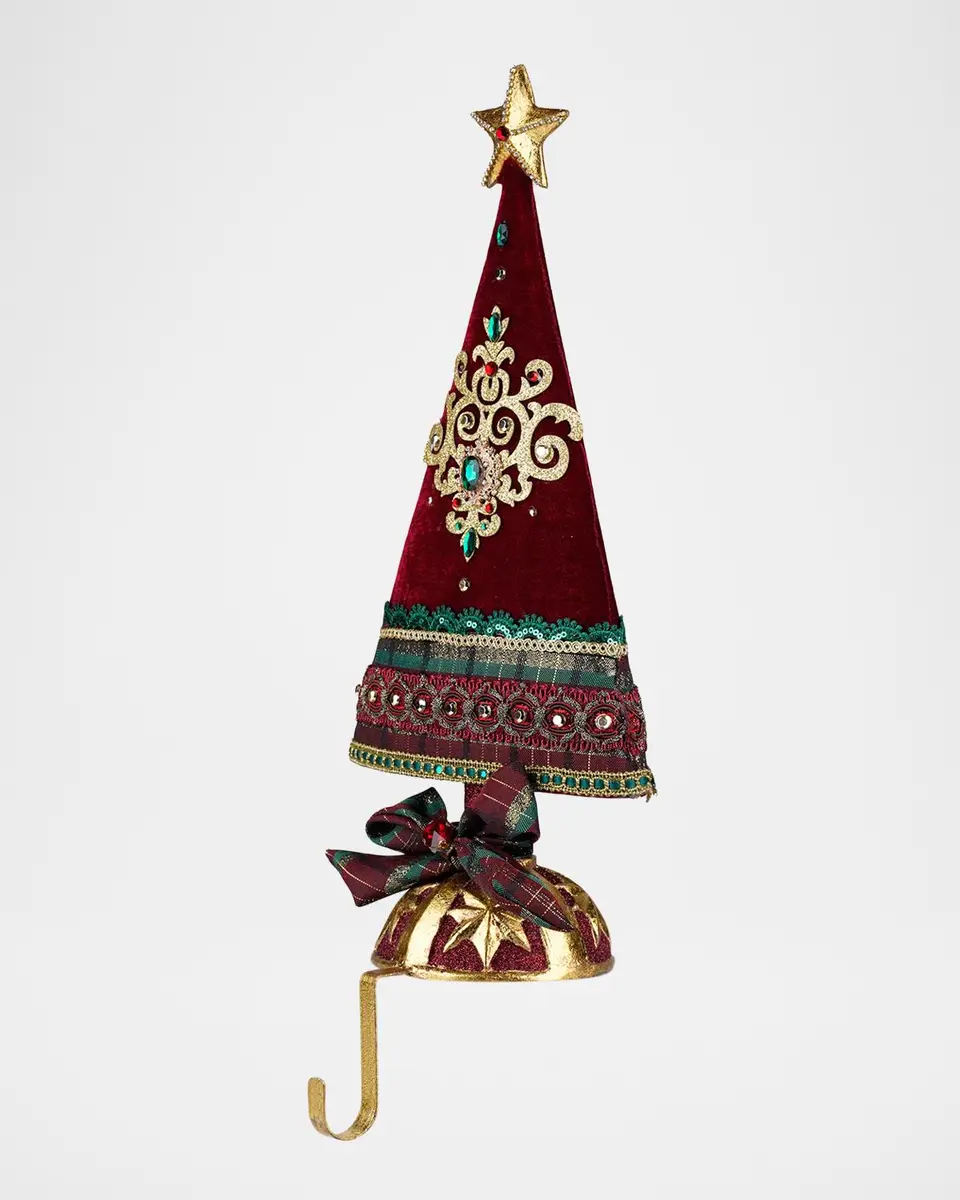 Katherine 's Collection Timeless Tidings Tree Stocking Holder | Thumbnail 2 Katherine 's Collection Timeless Tidings Tree Stocking Holder | Thumbnail 2