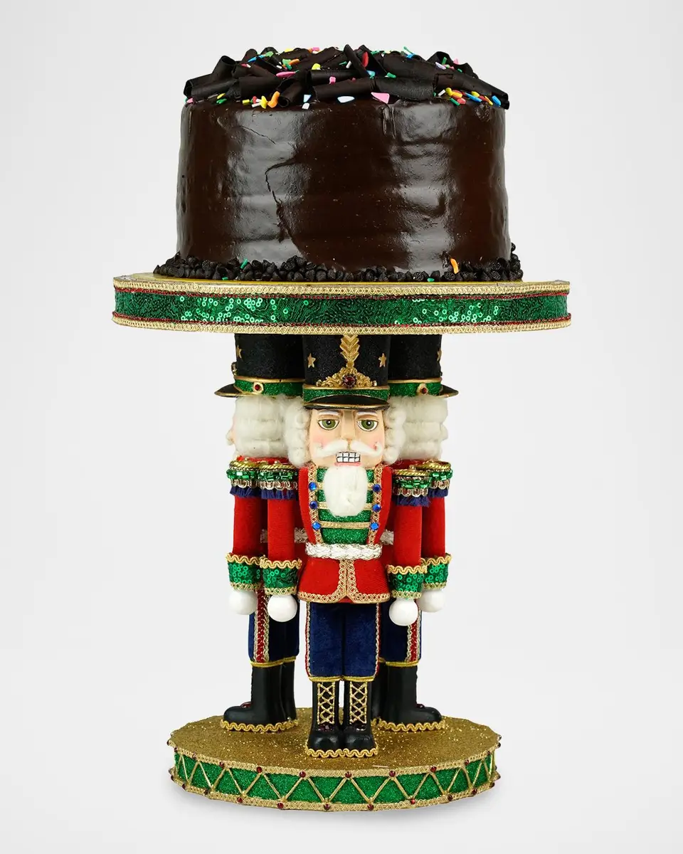 Katherine 's Collection Toy Soldier Christmas Cake Plate | Thumbnail 4 Katherine 's Collection Toy Soldier Christmas Cake Plate | Thumbnail 4