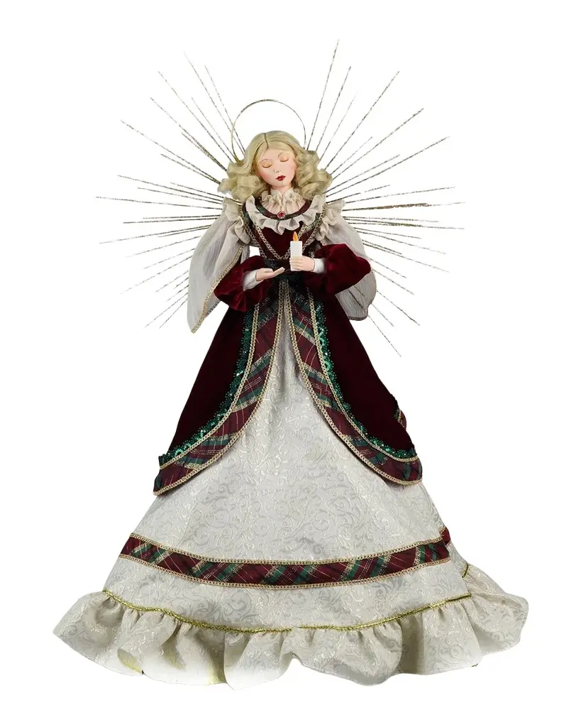 Katherine 's Collection Timeless Tidings Glory Angel Treetopper