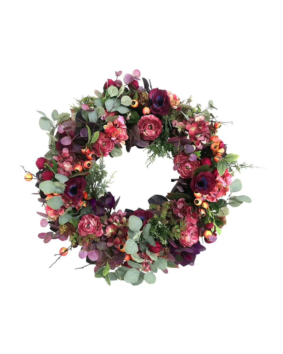 Winward Home Realistic Floral Wreath | Thumbnail 2