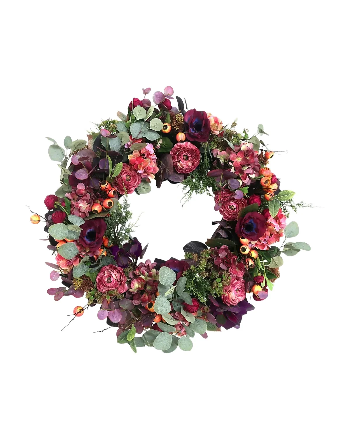 Winward Home Realistic Floral Wreath