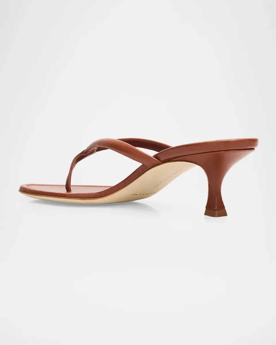 Manolo Blahnik 50mm Paterno Leather Thong Sandals | Thumbnail 4 Manolo Blahnik 50mm Paterno Leather Thong Sandals | Thumbnail 4
