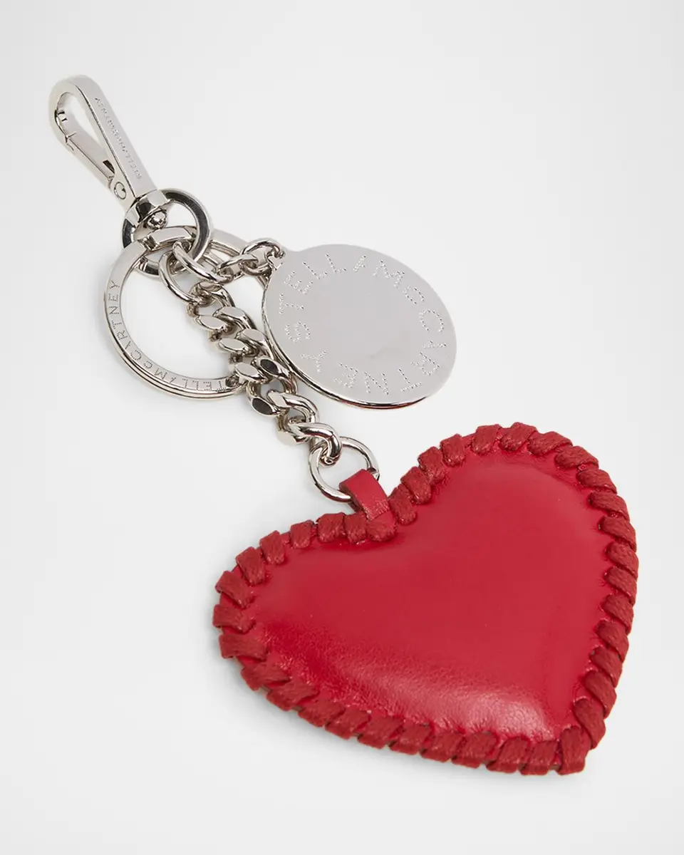 Stella McCartney Heart Bag Charm with Key Chain | Thumbnail 2