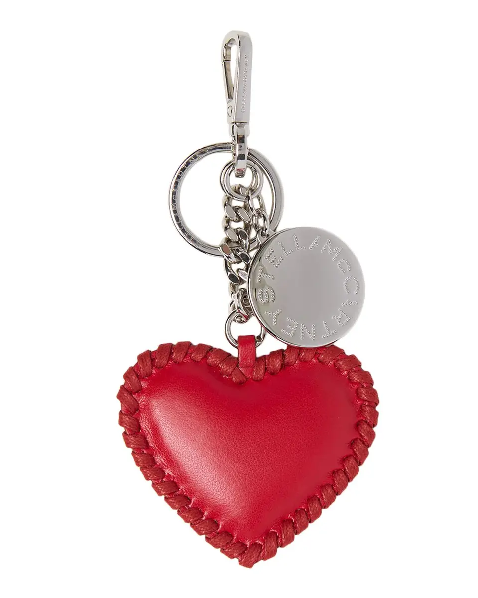 Stella McCartney Heart Bag Charm with Key Chain | Thumbnail 3