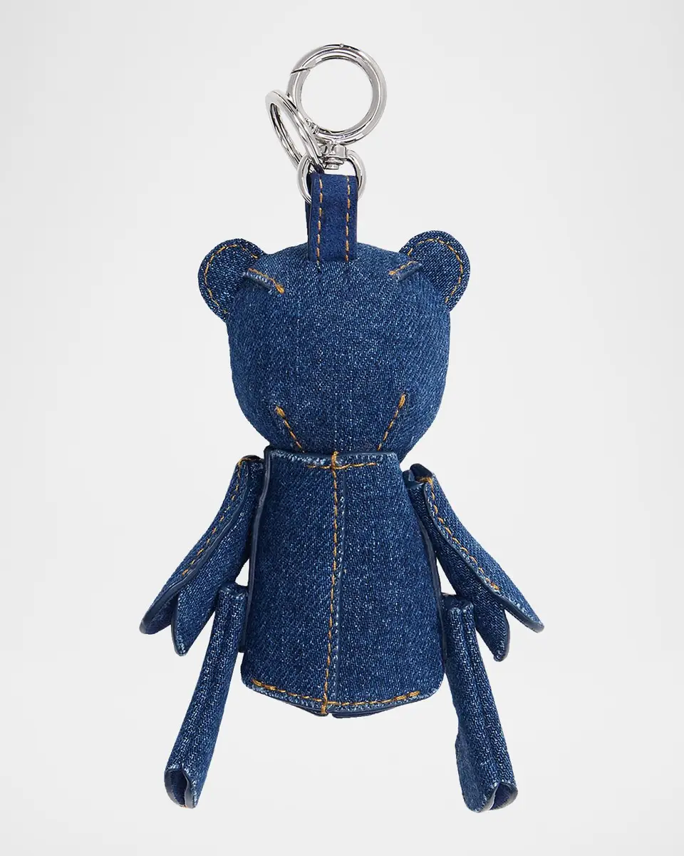 Polo Ralph Lauren Polo Bear Denim Bag Charm | Thumbnail 3