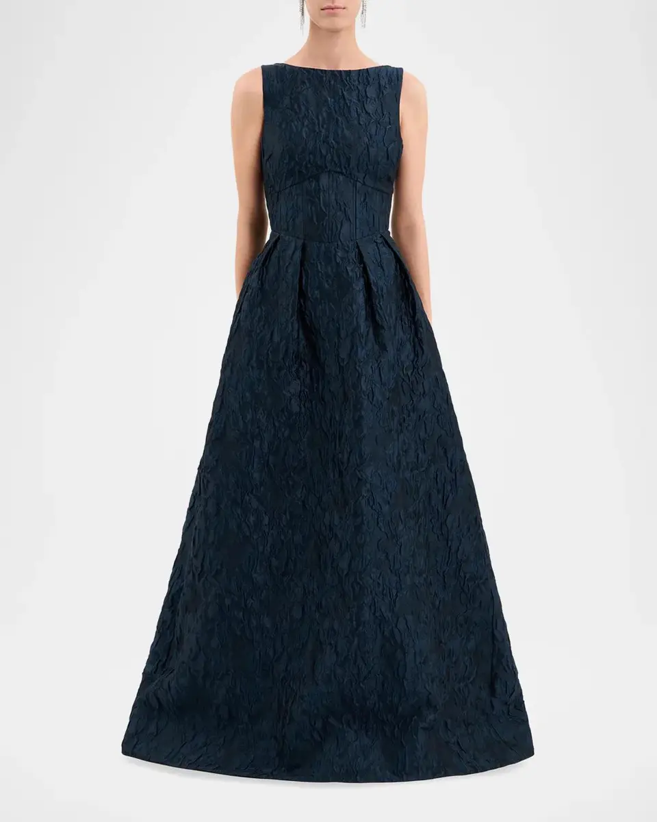 Rebecca Vallance Cascades Jacquard Gown | Thumbnail 2