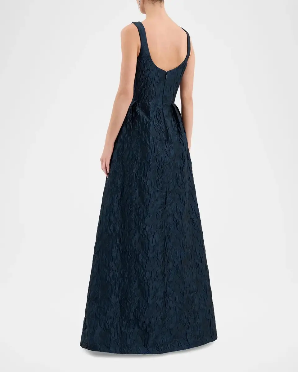 Rebecca Vallance Cascades Jacquard Gown | Thumbnail 3