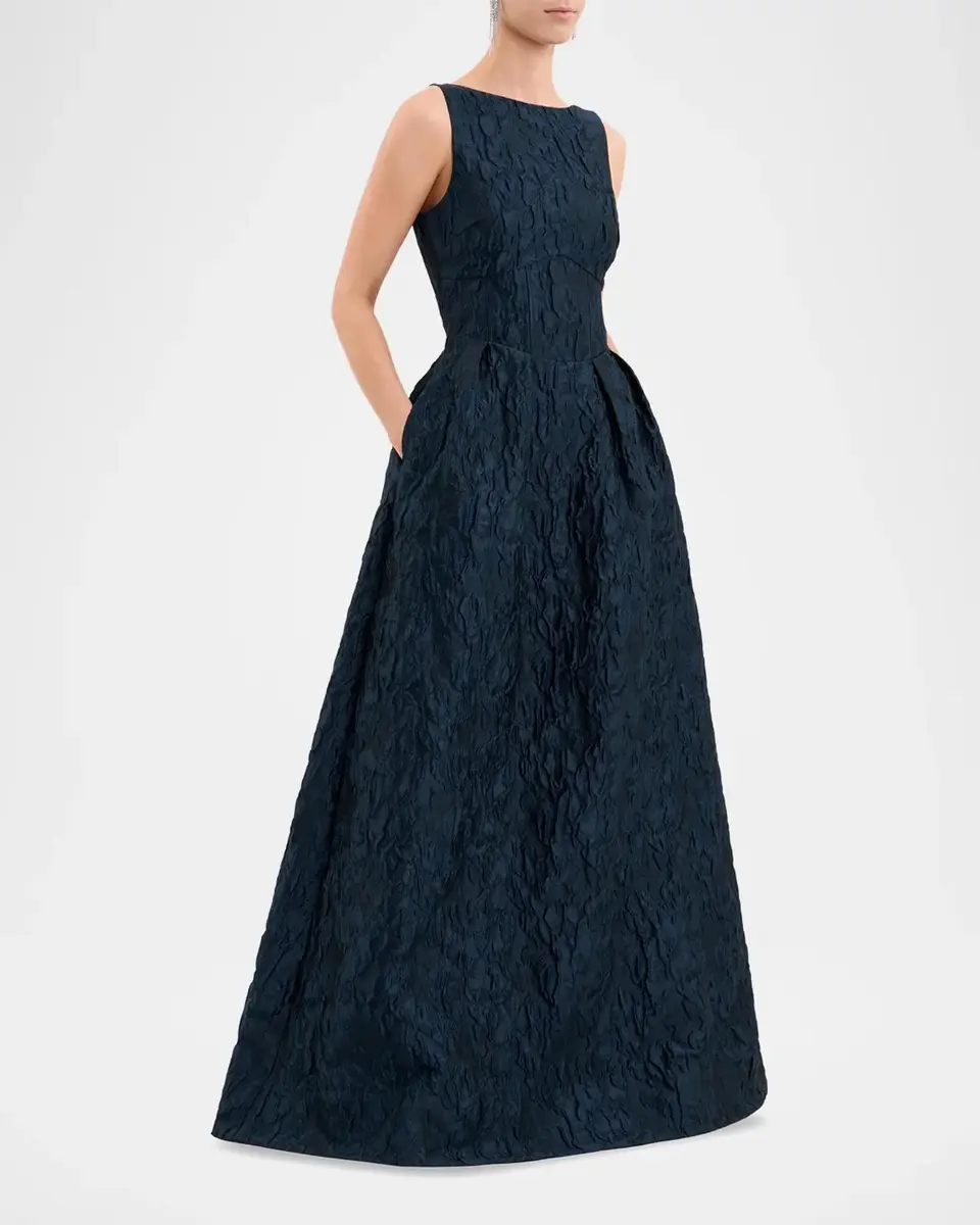 Rebecca Vallance Cascades Jacquard Gown | Thumbnail 4
