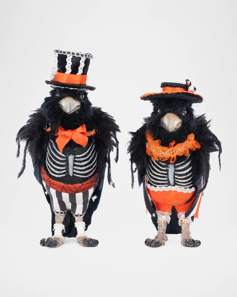 Katherine 's Collection Edgar Allen and Poe the Crows Halloween Decor, Set of 2 | Thumbnail 3 Katherine 's Collection Edgar Allen and Poe the Crows Halloween Decor, Set of 2 | Thumbnail 3