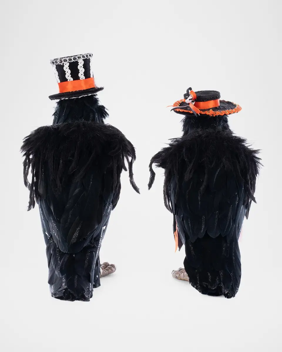 Katherine 's Collection Edgar Allen and Poe the Crows Halloween Decor, Set of 2 | Thumbnail 4 Katherine 's Collection Edgar Allen and Poe the Crows Halloween Decor, Set of 2 | Thumbnail 4