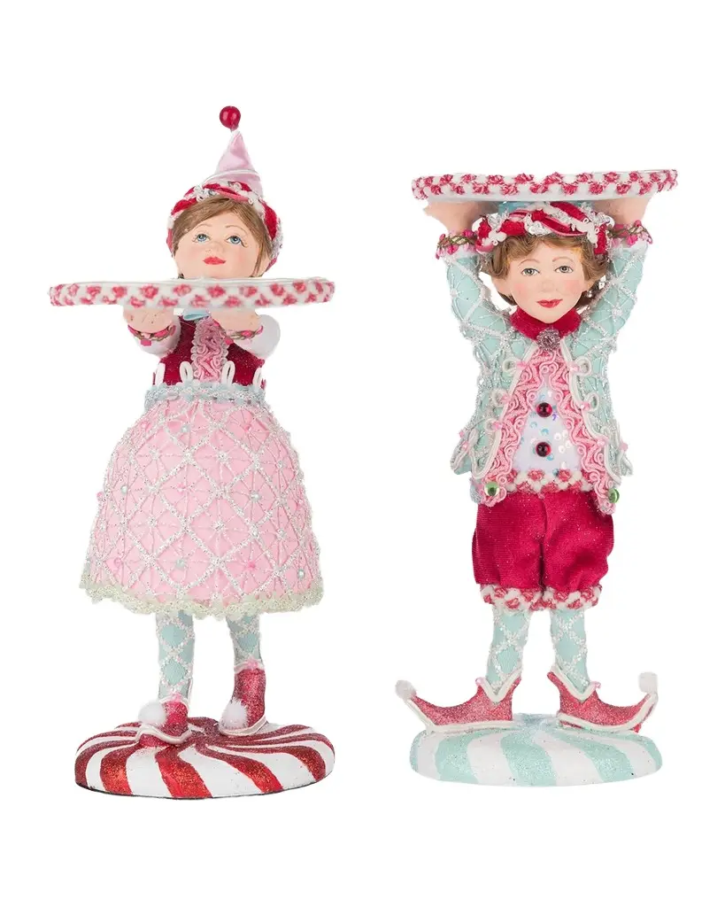 Gumdrop and Cookie Christmas Figures, Set of 2