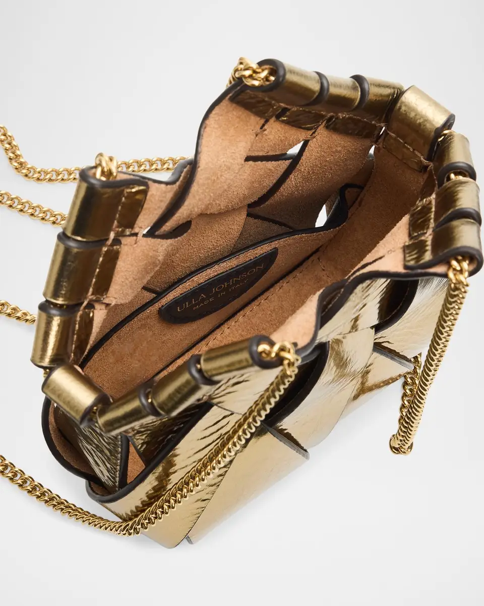 Ulla Johnson Charlotte Mini Metallic Leather Crossbody Bag | Thumbnail 3 Ulla Johnson Charlotte Mini Metallic Leather Crossbody Bag | Thumbnail 3