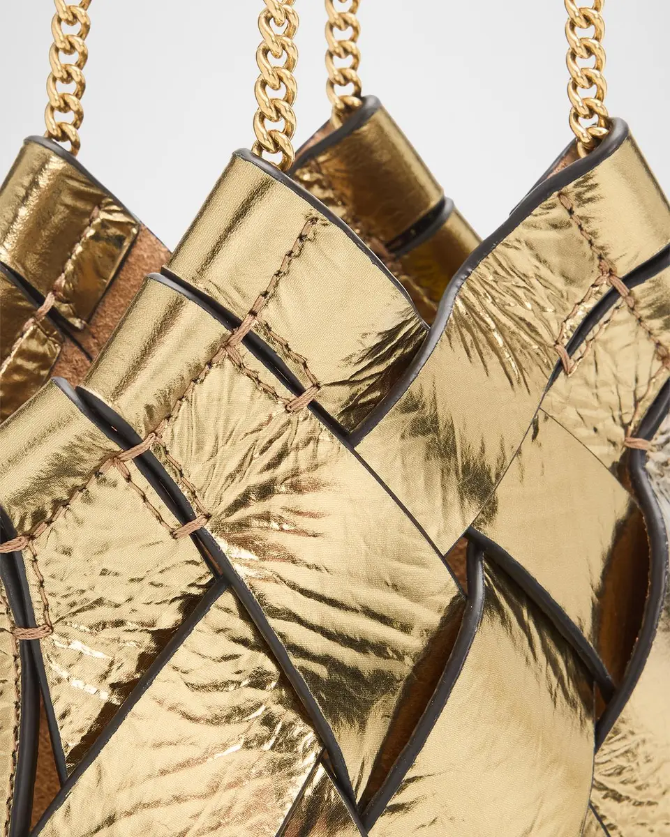 Ulla Johnson Charlotte Mini Metallic Leather Crossbody Bag | Thumbnail 4 Ulla Johnson Charlotte Mini Metallic Leather Crossbody Bag | Thumbnail 4