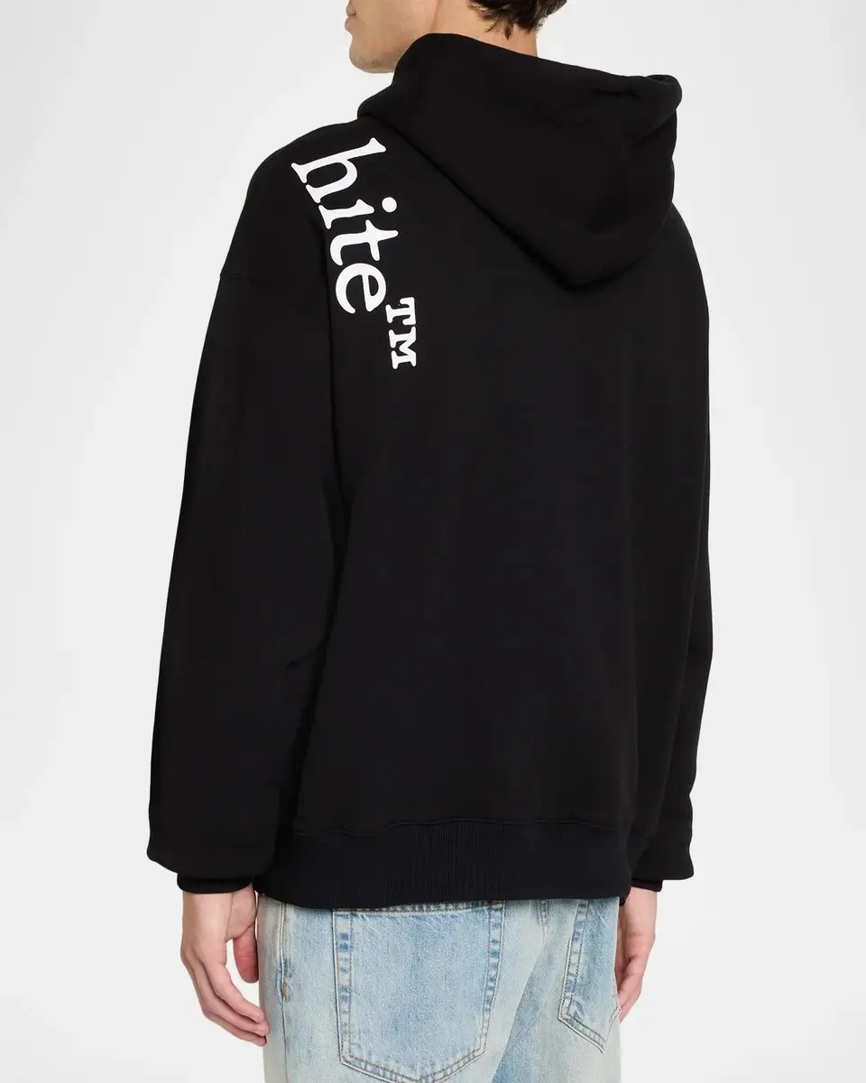 Off-White Men's Vertical Bookish Skate Logo Hoodie | Thumbnail 3