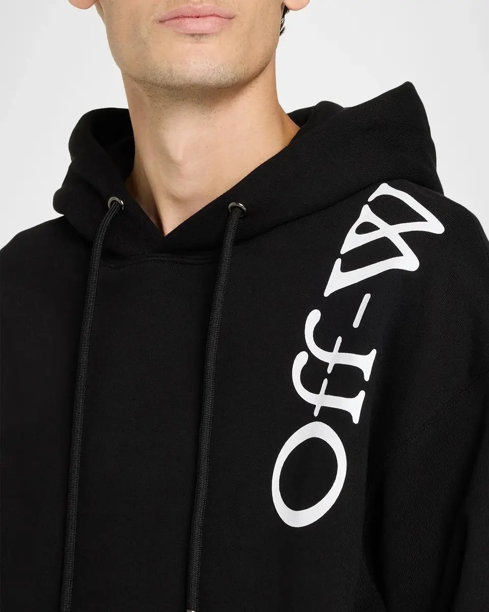 Off-White Men's Vertical Bookish Skate Logo Hoodie | Thumbnail 5