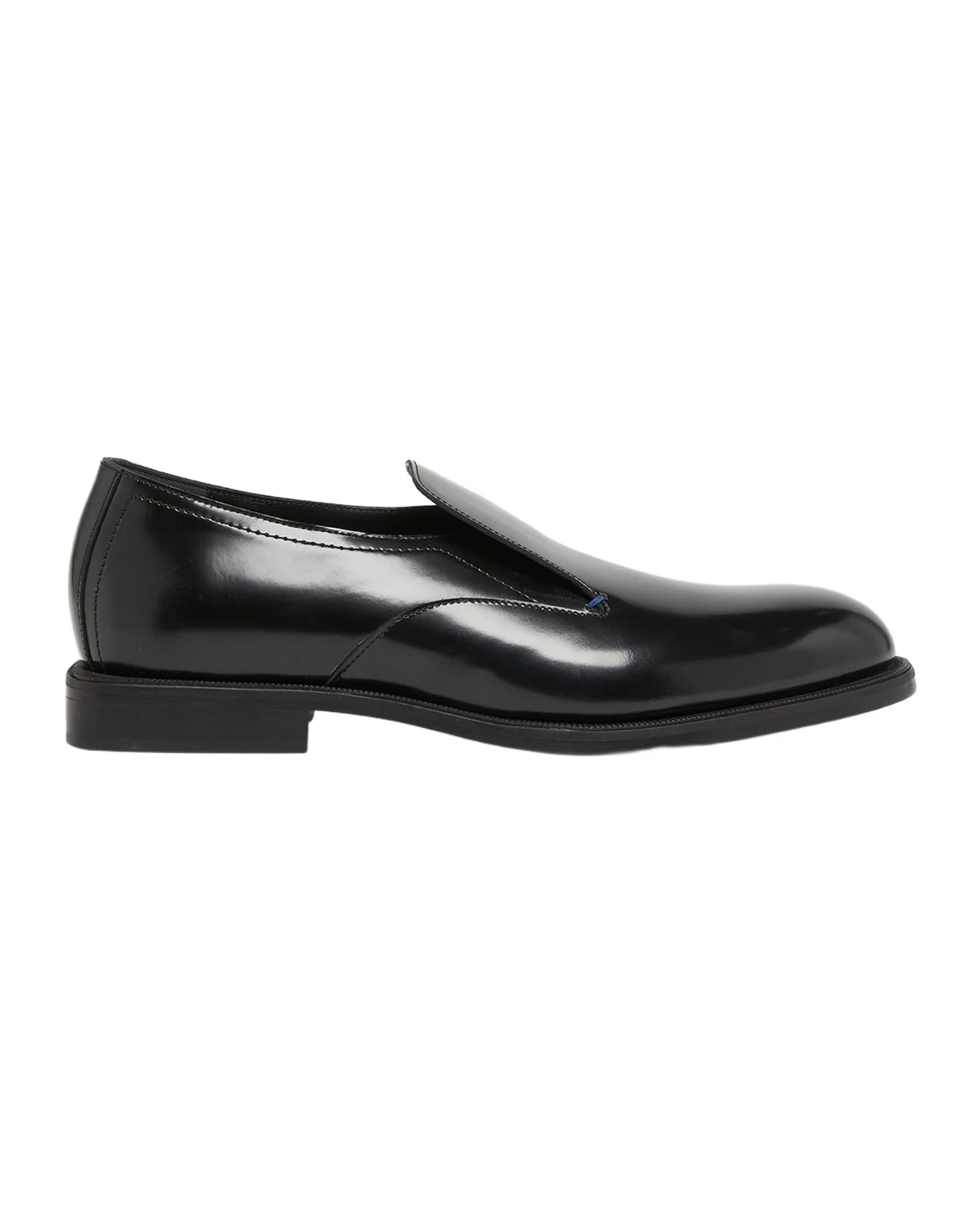 Lanvin Men's Stacked Heel Leather Loafers