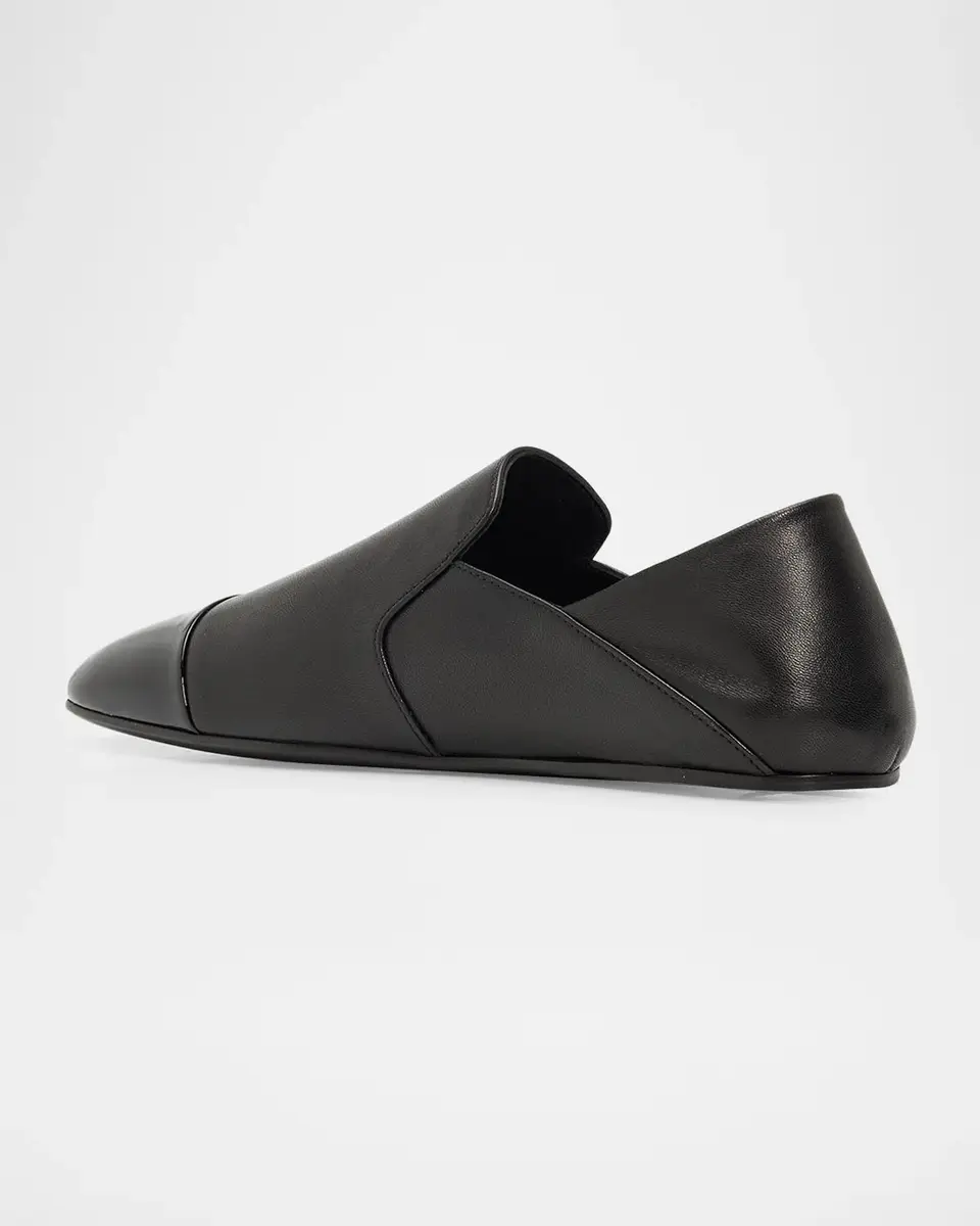 Lanvin Men's Leather Cap-Toe Loafers | Thumbnail 2 Lanvin Men's Leather Cap-Toe Loafers | Thumbnail 2