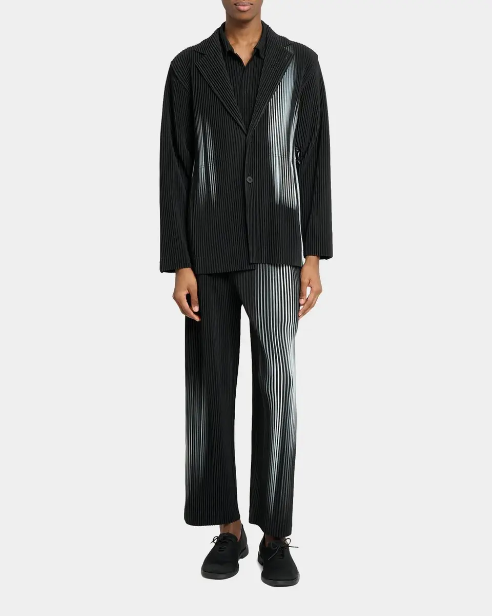 Homme Plissé Issey Miyake Men's In The Shadow Pleated Sport Jacket | Thumbnail 2