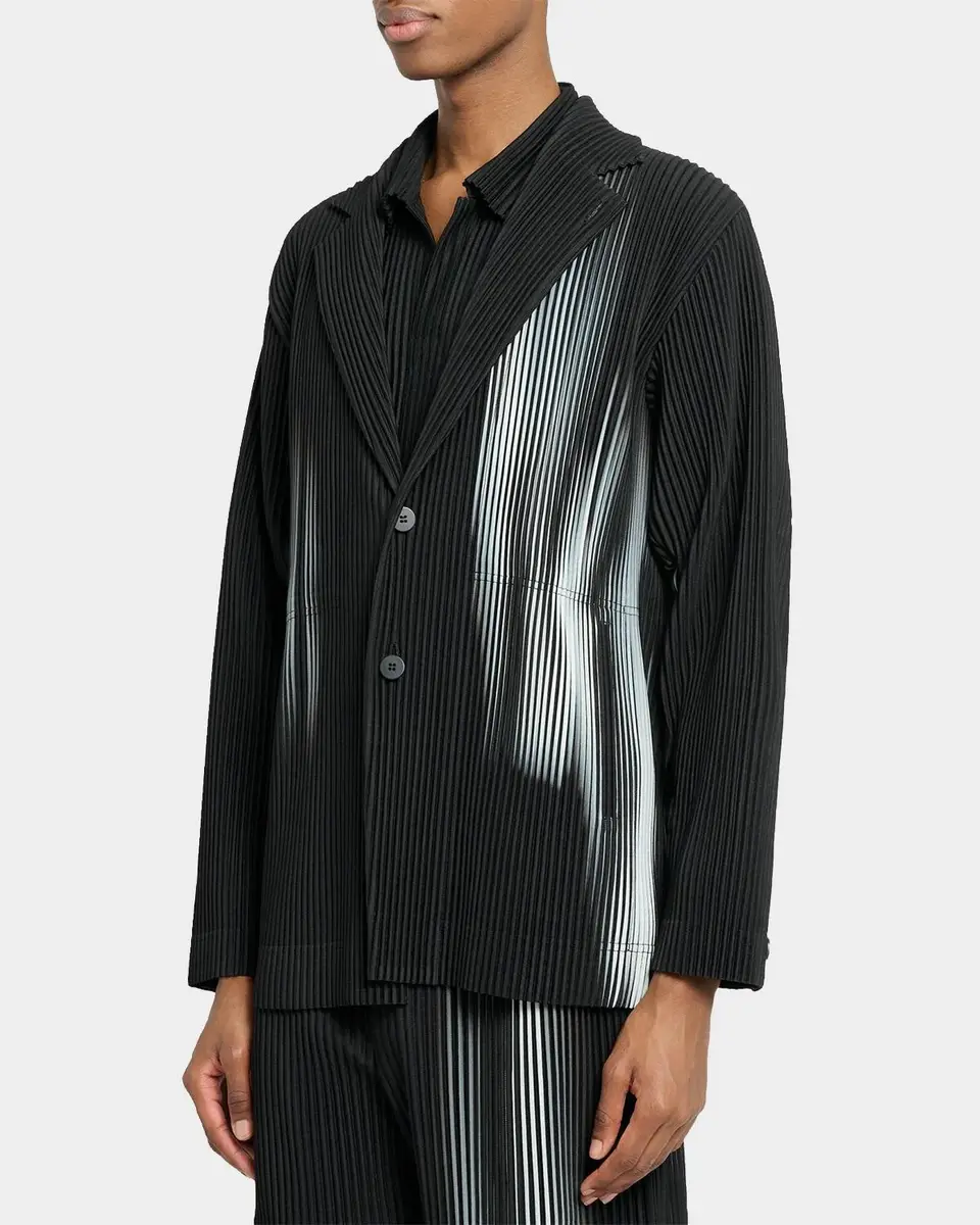 Homme Plissé Issey Miyake Men's In The Shadow Pleated Sport Jacket | Thumbnail 4