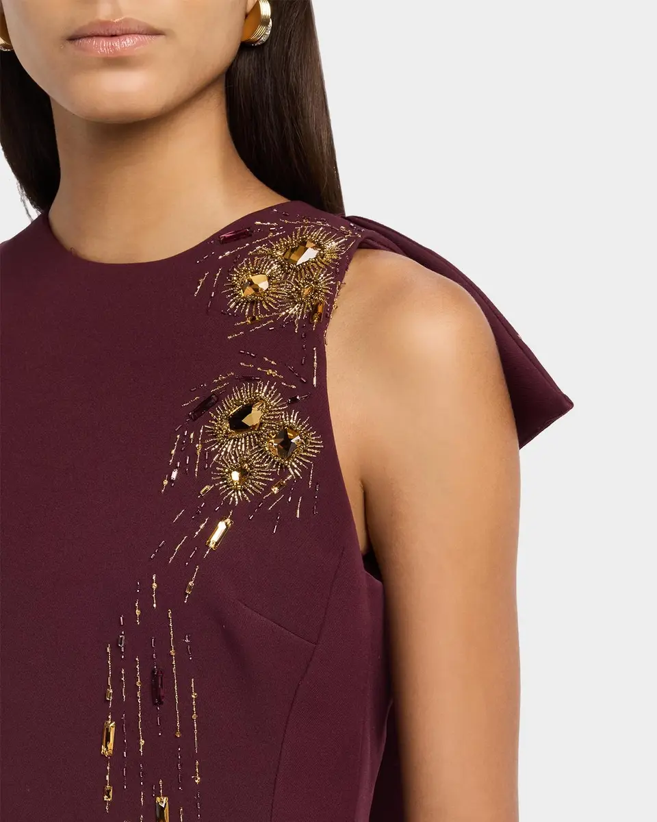 Bibhu Mohapatra Crystal Embellished Cady Trumpet Gown | Thumbnail 5 Bibhu Mohapatra Crystal Embellished Cady Trumpet Gown | Thumbnail 5