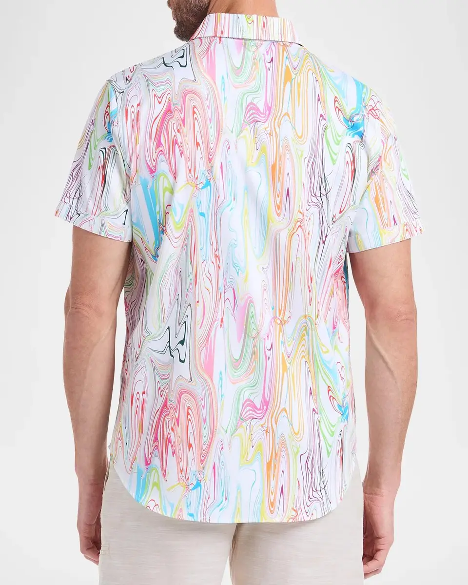 Robert Graham Men's Bellenden Woven Satin Shirt | Thumbnail 3 Robert Graham Men's Bellenden Woven Satin Shirt | Thumbnail 3