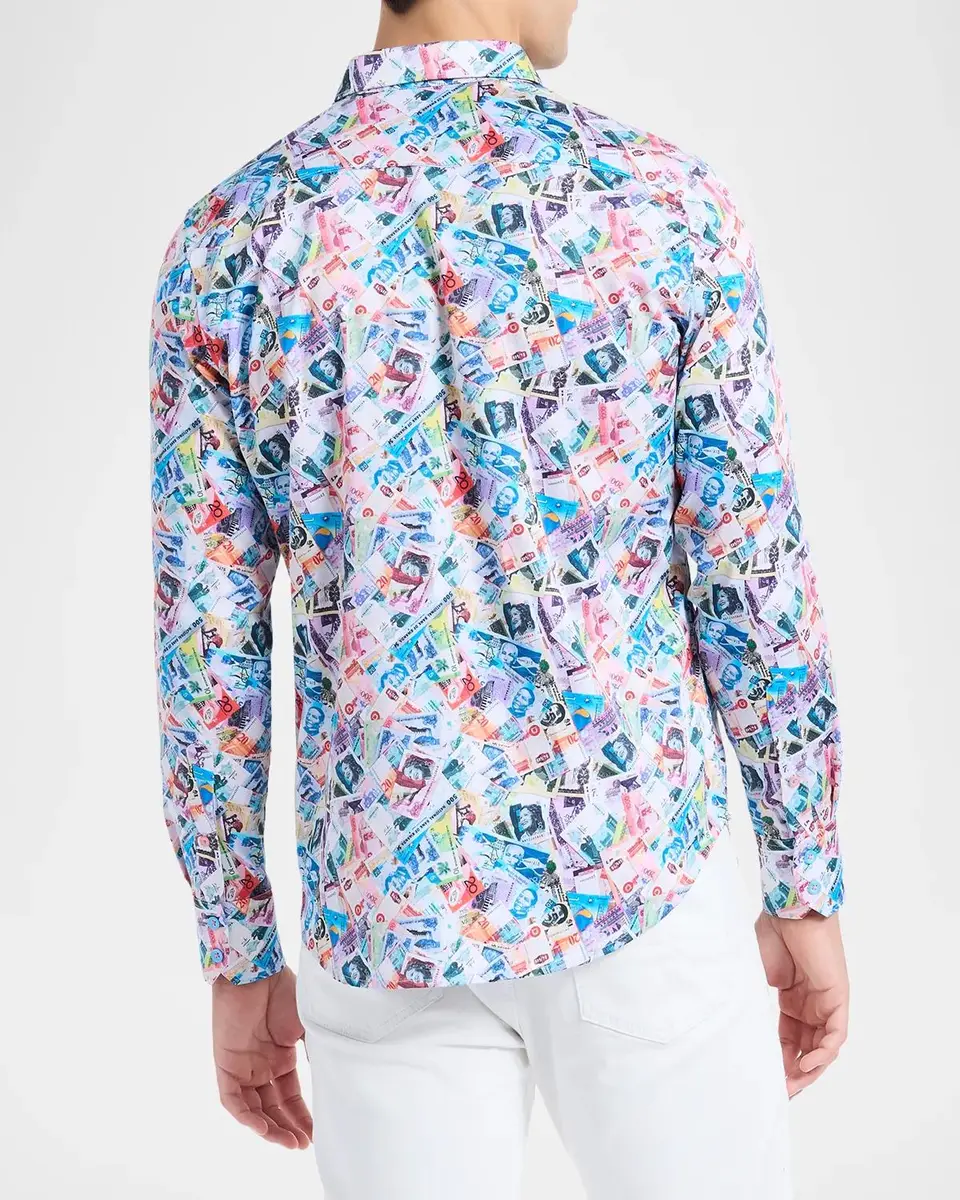 Robert Graham Men's Vacation Fund Stretch-Cotton Shirt | Thumbnail 3 Robert Graham Men's Vacation Fund Stretch-Cotton Shirt | Thumbnail 3