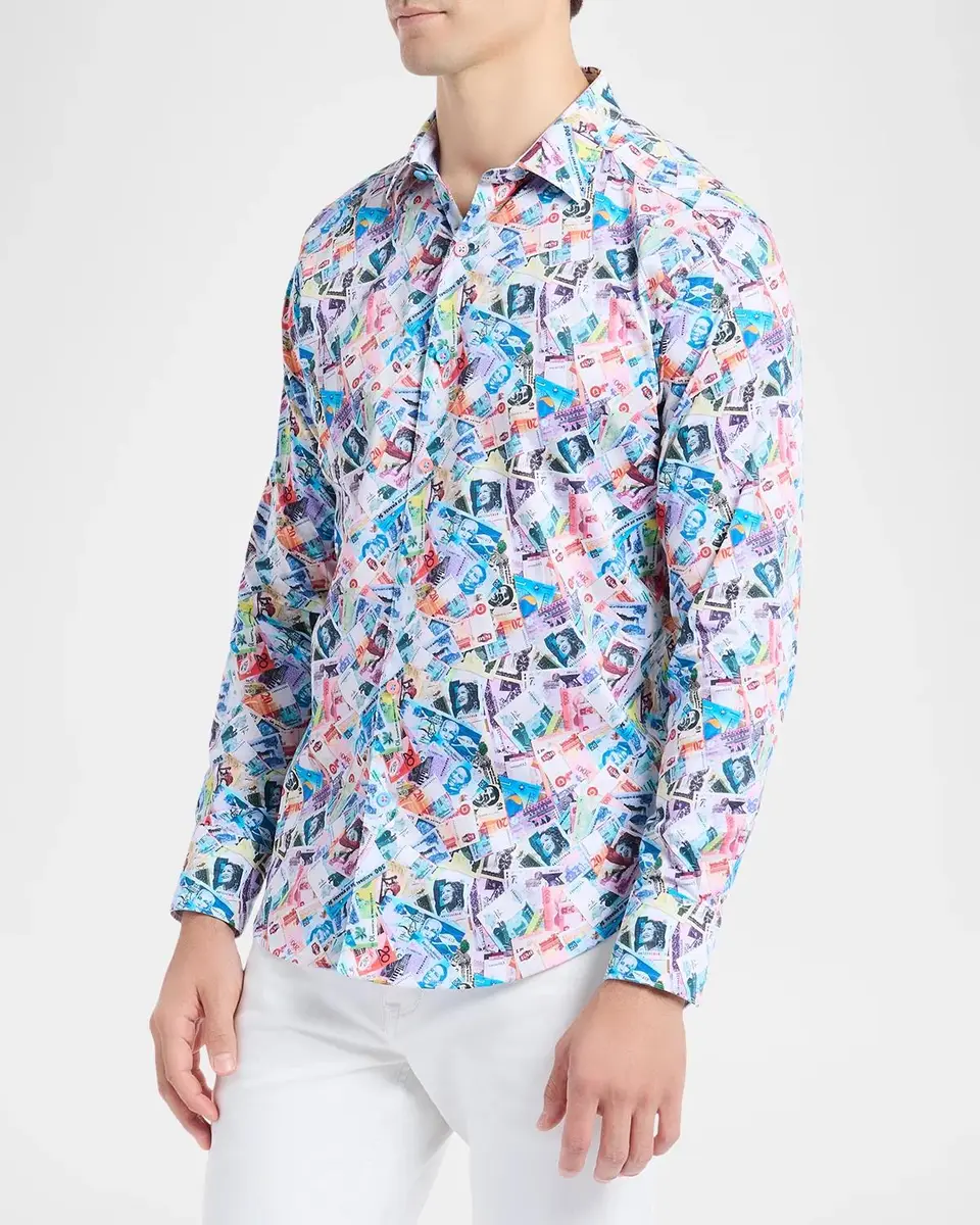 Robert Graham Men's Vacation Fund Stretch-Cotton Shirt | Thumbnail 6 Robert Graham Men's Vacation Fund Stretch-Cotton Shirt | Thumbnail 6