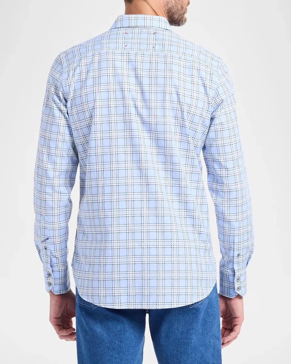 Robert Graham Men's Portsoken Plaid Cotton Shirt | Thumbnail 3