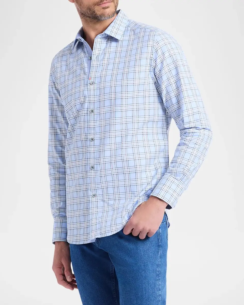 Robert Graham Men's Portsoken Plaid Cotton Shirt | Thumbnail 6