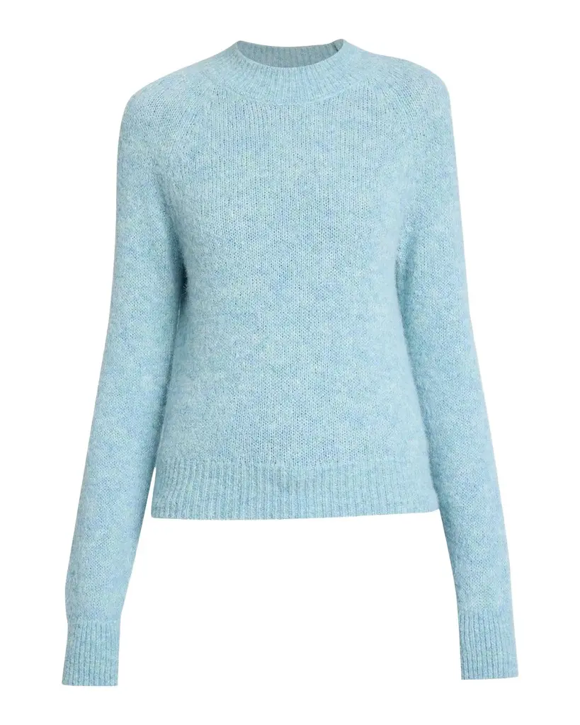 Dries Van Noten Texas Marl Alpaca-Wool Crewneck Sweater